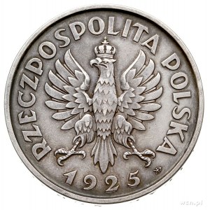 5 złotych 1925, Warszawa, Konstytucja, 100 perełek, sre...