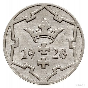5 fenigów 1928, Berlin, Parchimowicz 55b, rzadkie i ład...