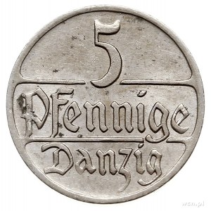 5 fenigów 1928, Berlin, Parchimowicz 55b, rzadkie i ład...