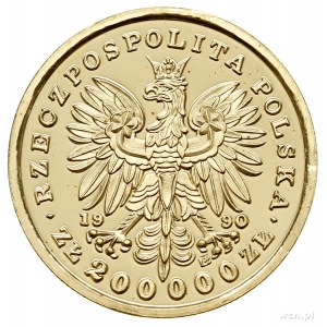 200 000 złotych 1990, Tadeusz Kościuszko, Solidarity Mi...
