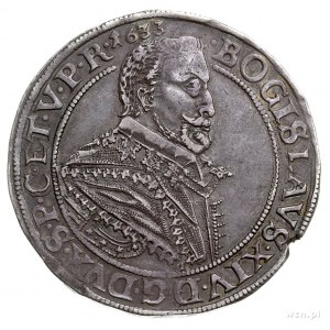 Bogusław XIV 1620-1637, talar 1633, Aw: Popiersie i nap...