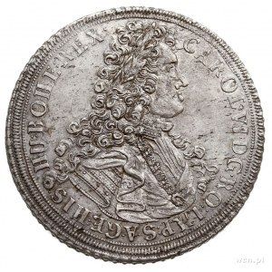 Karol VI 1711-1740, talar 1714, Wrocław, Aw: Popiersie ...