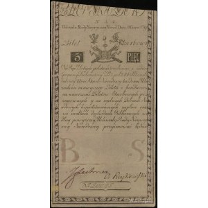 5 złotych polskich 8.06.1794, seria N.A.1, numeracja 20...
