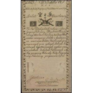 5 złotych polskich 8.06.1794, seria N.C.1., numeracja 1...