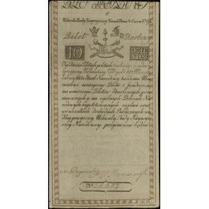 10 złotych polskich 8.06.1794, seria C, numeracja 34607...