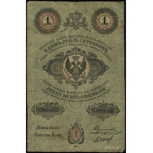 1 rubel srebrem 1853, podpisy J. Tymowski i Wenzl, seri...