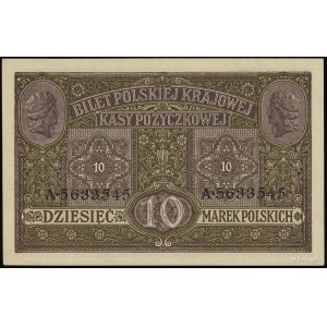 10 marek polskich 9.12.1916, \Generał, \biletów, seria...