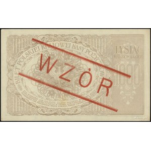 1.000 marek polskich 17.05.1919, po obu stronach ukośny...