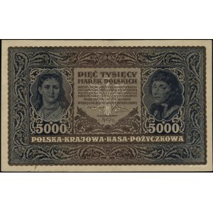 5.000 marek polskich 7.02.1920, seria III-D, numeracja ...