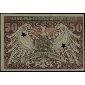 Bank dla Polski Zachodniej, 50 marek ważne do 31.12.191...