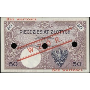 50 złotych 28.02.1919, seria A.42, numeracja 026533, po...