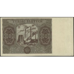 1.000 złotych 15.07.1947, seria A, numeracja 0000000, w...