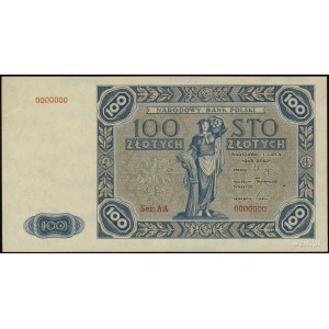 100 złotych 1.07.1948, rysunek według projektu emisji z...