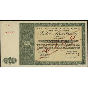 bilet skarbowy na 1.000 złotych 1946, emisja II, seria ...