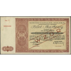 bilet skarbowy na 5.000 złotych 1946, emisja II, seria ...