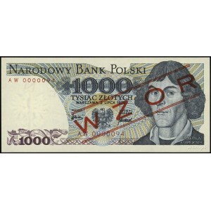 1.000 złotych 2.07.1975, seria AW, numeracja 0000094, M...