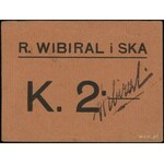 Kraków, R. Wibiral i Spółka, 1 i 2 korony (1919), Podcz...