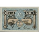 Siedlce, bony na 25 i 50 fenigów i 1 markę 1917, Podcza...