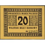 Wilno, Wileński Bank Handlowy, 1, 5, 10 i 20 marek pols...