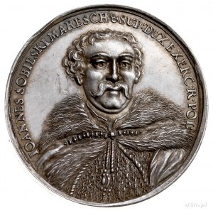 Jan III Sobieski, medal sygnowany I H (Jan Hohn jun.) w...
