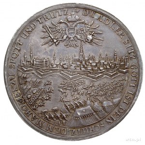 medal upamiętniający bitwę pod Wiedniem w 1683 r., Aw: ...