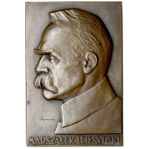 Marszałek Józef Piłsudski, plakieta sygnowana J. AVMILL...