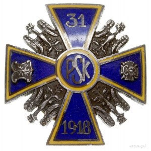 miniatura Odznaki Pamiątkowej 31 Pułku Strzelców Kaniow...