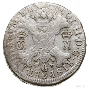 Karol II 1665-1700, patagon 1695, Antwerpia, Dav. 4498,...