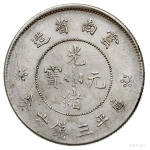 Yunnan- prowincja, 50 centów 1908, srebro 13.24 g, Kann...