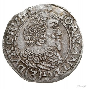 Jan Antoni 1634-1649, 3 krajcary 1649, Waldstein, srebr...