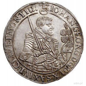 Jan Jerzy I 1615-1656, talar 1642 CR, Drezno, srebro 29...