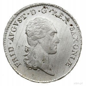 Fryderyk August I 1806-1827, 1/6 talara 1808 SCH, Drezn...