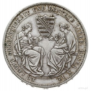 Fryderyk August II 1838-1854, talar 1854, Drezno, Thun ...