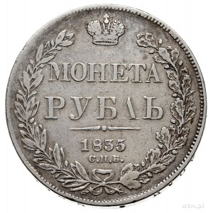 rubel 1835 СПБ НГ, Petersburg, Bitkin 164 (R1) lub 176 ...