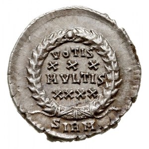 siliqua 351-361, Sirmium, Aw: Popiersie cesarza w prawo...