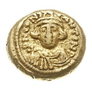 solidus (tremissis) 641-647, Kartagina, Aw: Popiersie c...