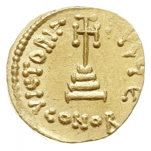 solidus 654-659, Konstantynopol, Aw: Popiersia cesarzy ...