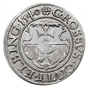 grosz 1540, Elbląg, ładnie zachowany