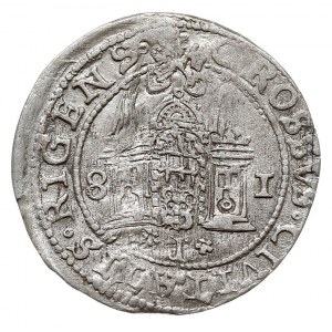 grosz 1581, Ryga, odmiana z herbem Rygi i skróconą datą...