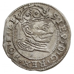 grosz 1582, Ryga, Gerbaszewski 1, moneta z końca blachy...