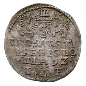 trojak 1592, Olkusz, Iger O.92.5.a (R1), patyna