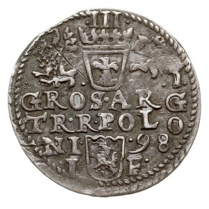 trojak 1598, Olkusz, Iger O.98.4.e, ciemna patyna