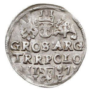 trojak 1597, Lublin, Iger L.97.20.a/c (R2), rzadki