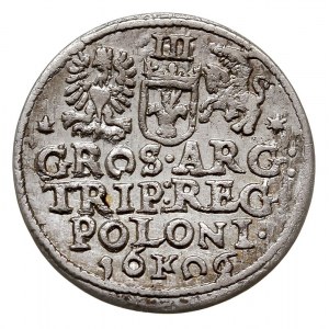trojak 1606, Kraków, Iger K.06.1.b (R2), T. 4, rzadki, ...