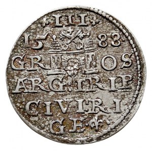 trojak 1588, Ryga, Iger R.88.1.a (R1), Gerbaszewski 3, ...