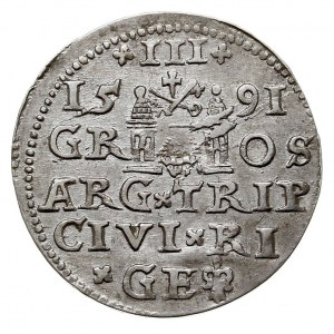 trojak 1591, Ryga, Iger R.91.1.d, Gerbaszewski 5, monet...