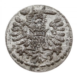 denar 1596, Gdańsk, małe cyfry daty, ładny połysk menni...