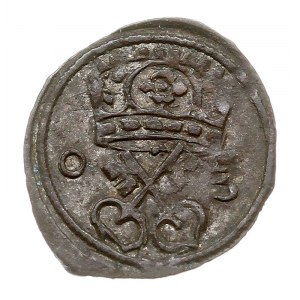 denar 1603, Poznań, odmiana ze skróconą datą 0 - 3 i gł...