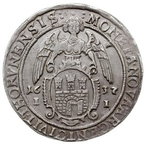 talar 1637, Toruń, Aw: Półpostać króla w prawo i napis ...