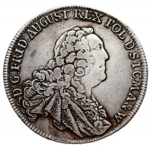 talar 1763, Drezno, Aw: Popiersie i napis wokoło, Rw: T...